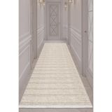 Bazaarforum Dijital Baskı Pamuk Dokuma Taban Desenli Yolluk Koridor Halısı, Krem, 100 x 350 YOLLUK40.
