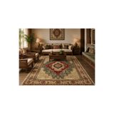 Bazaarforum Doğal İplik Şönil Dokuma Pamuk Taban Halı Koridor Halısı Kilim – Antre, Salon Ofis Genç Odası, Kahverengi, 80 x 150 NAKKAŞ-6