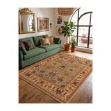 Bazaarforum Doğal İplik Şönil Dokuma Pamuk Taban Halı Koridor Halısı Kilim – Antre, Salon Ofis Genç Odası, Kahverengi, 80 x 350 NAKKAŞ-7