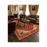 Bazaarforum Doğal İplik Şönil Dokuma Pamuk Taban Halı Koridor Halısı Kilim – Antre, Salon Ofis Genç Odası, Kırmızı, 100 x 150 NAKKAŞ-12