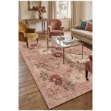 Bazaarforum Doğal İplik Şönil Dokuma Pamuk Taban Halı Koridor Halısı Kilim – Antre, Salon Ofis Genç Odası, Pembe, 80 x 400 NAKKAŞ-11