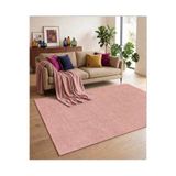 Bazaarforum Doğal İplik Şönil Dokuma Pamuk Taban Halı Koridor Halısı Kilim – Antre, Salon Ofis Genç Odası, Pembe, 90 x 200 NAKKAŞ-13