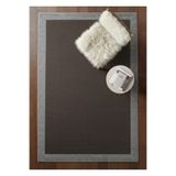 Bazaarforum Lüks Sisal Makine Dokuması 8mm Dokuma Tabanlı Mutfak Balkon Halısı, Kahverengi-Gri, 200 x 290