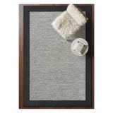 Bazaarforum Lüks Sisal Makine Dokuması 8mm Dokuma Tabanlı Mutfak Balkon Halısı, Koyu Gri-Siyah, 100 x 350