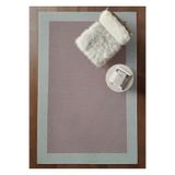 Bazaarforum Lüks Sisal Makine Dokuması 8mm Dokuma Tabanlı Mutfak Balkon Halısı, Pembe-Gri, 100 x 250