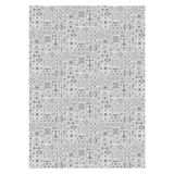 Bazaarforum Pamuk Dokuma Taban Kaymaz Dijital Baskı Modern Halı Salon Halısı Mutfak Halısı Koridor Halısı, Gri, 100 x 250cm, GR-428-13