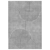 Bazaarforum Pamuk Dokuma Taban Kaymaz Dijital Baskı Modern Halı Salon Halısı Mutfak Halısı Koridor Halısı, Gri, 160 x 400cm, GR-277-24