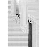 Bazaarforum Pamuk Dokuma Taban Kaymaz Dijital Baskı Modern Halı Salon Halısı Mutfak Halısı Koridor Halısı, Gri, 80 x 150cm, GR-210-3