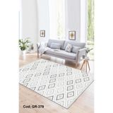 Bazaarforum Pamuk Dokuma Taban Kaymaz Dijital Baskı Modern Halı Salon Halısı Mutfak Halısı Koridor Halısı, Gri, 80 x 400cm, GR-379-8