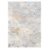 Bazaarforum Pamuk Dokuma Taban Kaymaz Dijital Baskı Modern Halı Salon Halısı Mutfak Halısı Koridor Halısı, Krem, 60 x 100cm, KM-592-2