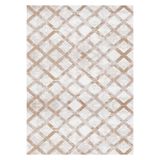 Bazaarforum Pamuk Dokuma Taban Kaymaz Dijital Baskı Modern Halı Salon Halısı Mutfak Halısı Koridor Halısı, Krem, 80 x 400cm, KM-673-8