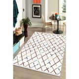 Bazaarforum Pamuk Dokuma Taban Kaymaz Dijital Baskı Modern Halı Salon Halısı Mutfak Halısı Koridor Halısı, Krem, 80 x 500cm, KM-714-10
