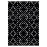 Bazaarforum Pamuk Dokuma Taban Kaymaz Dijital Baskı Modern Halı Salon Halısı Mutfak Halısı Koridor Halısı, Siyah, 120 x 400cm, GR-327-20