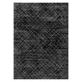 Bazaarforum Pamuk Dokuma Taban Kaymaz Dijital Baskı Modern Halı Salon Halısı Mutfak Halısı Koridor Halısı, Siyah, 40 x 60cm, GR-341-1