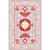 Bazaarforum Pamuk Dokuma Taban Kaymaz Tüy Dökmeyen Klasik Halı Salon Halısı Mutfak Halısı Koridor Halısı, Çok Renkli, 100 x 250cm, KM-546-13