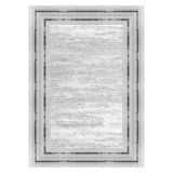 Bazaarforum Pamuk Dokuma Taban Kaymaz Tüy Dökmeyen Klasik Halı Salon Halısı Mutfak Halısı Koridor Halısı, Gri, 100 x 350cm, GR-398-15