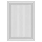 Bazaarforum Pamuk Dokuma Taban Kaymaz Tüy Dökmeyen Klasik Halı Salon Halısı Mutfak Halısı Koridor Halısı, Gri, 200 x 290cm, BS19-26
