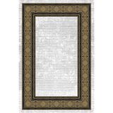 Bazaarforum Pamuk Dokuma Taban Kaymaz Tüy Dökmeyen Klasik Halı Salon Halısı Mutfak Halısı Koridor Halısı, Gri, 60 x 100cm, GR-524-2