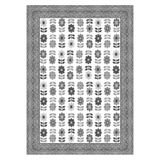 Bazaarforum Pamuk Dokuma Taban Kaymaz Tüy Dökmeyen Klasik Halı Salon Halısı Mutfak Halısı Koridor Halısı, Gri, 80 x 400cm, GR-433-8