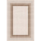 Bazaarforum Pamuk Dokuma Taban Kaymaz Tüy Dökmeyen Klasik Halı Salon Halısı Mutfak Halısı Koridor Halısı, Kahverengi, 100 x 150cm, KM-560-11