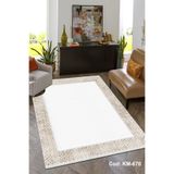 Bazaarforum Pamuk Dokuma Taban Kaymaz Tüy Dökmeyen Klasik Halı Salon Halısı Mutfak Halısı Koridor Halısı, Kahverengi, 80 x 150cm, KM-670-3