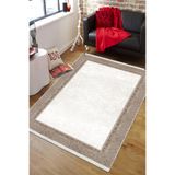 Bazaarforum Pamuk Dokuma Taban Kaymaz Tüy Dökmeyen Klasik Halı Salon Halısı Mutfak Halısı Koridor Halısı, Kahverengi, 80 x 400cm, KM-713-8