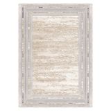 Bazaarforum Pamuk Dokuma Taban Kaymaz Tüy Dökmeyen Klasik Halı Salon Halısı Mutfak Halısı Koridor Halısı, Krem, 120 x 500cm, KM-724-21