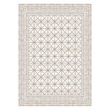 Bazaarforum Pamuk Dokuma Taban Kaymaz Tüy Dökmeyen Klasik Halı Salon Halısı Mutfak Halısı Koridor Halısı, Krem, 80 x 250cm, KM-740-5