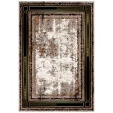 Bazaarforum Pamuk Dokuma Taban Kaymaz Tüy Dökmeyen Klasik Halı Salon Halısı Mutfak Halısı Koridor Halısı, Siyah, 100 x 300cm, KM-669-14