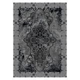 Bazaarforum Pamuk Dokuma Taban Kaymaz Tüy Dökmeyen Klasik Halı Salon Halısı Mutfak Halısı Koridor Halısı, Siyah, 100 x 400cm, GR-396-16