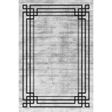 Bazaarforum Pamuk Dokuma Taban Kaymaz Tüy Dökmeyen Klasik Halı Salon Halısı Mutfak Halısı Koridor Halısı, Siyah, 120 x 180cm, GR-461-18