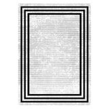 Bazaarforum Pamuk Dokuma Taban Kaymaz Tüy Dökmeyen Klasik Halı Salon Halısı Mutfak Halısı Koridor Halısı, Siyah, 120 x 500cm, GR-236-21