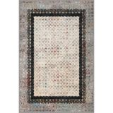 Bazaarforum Pamuk Dokuma Taban Kaymaz Tüy Dökmeyen Klasik Halı Salon Halısı Mutfak Halısı Koridor Halısı, Siyah, 200 x 290cm, GR-291-26