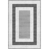Bazaarforum Pamuk Dokuma Taban Kaymaz Tüy Dökmeyen Klasik Halı Salon Halısı Mutfak Halısı Koridor Halısı, Siyah, 200 x 290cm, GR-551-26