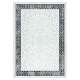 Bazaarforum Pamuk Dokuma Taban Kaymaz Tüy Dökmeyen Klasik Halı Salon Halısı Mutfak Halısı Koridor Halısı, Siyah, 80 x 150cm, GR-411-3