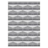 Bazaarforum Pamuk Dokuma Taban Kaymaz Tüy Dökmeyen Modern Halı Salon Halısı Mutfak Halısı Koridor Halısı, Gri, 120 x 400cm, GR-435-20