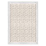 Bazaarforum Pamuk Dokuma Taban Kaymaz Tüy Dökmeyen Sisal Desenli Halı Salon Halısı Mutfak Halısı Koridor Halısı, Gri, 60 x 100cm, BS-01-2