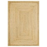 Bazaarforum Pamuk Dokuma Taban Kaymaz Tüy Dökmeyen Sisal Desenli Halı Salon Halısı Mutfak Halısı Koridor Halısı, Kahverengi, 120 x 400cm, BS-27-20