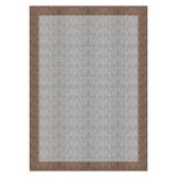 Bazaarforum Pamuk Dokuma Taban Kaymaz Tüy Dökmeyen Sisal Desenli Halı Salon Halısı Mutfak Halısı Koridor Halısı, Kahverengi, 60 x 100cm, BS-06-2