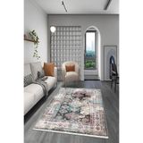 Bazaarforum Pamuk Dokuma Taban Kaymaz Tüy Dökmeyen Vintage Halı Salon Halısı Mutfak Halısı Koridor Halısı, Çok Renkli, 100 x 250cm, GR-223-13