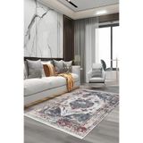 Bazaarforum Pamuk Dokuma Taban Kaymaz Tüy Dökmeyen Vintage Halı Salon Halısı Mutfak Halısı Koridor Halısı, Çok Renkli, 80 x 500cm, GR-272-10