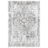 Bazaarforum Pamuk Dokuma Taban Kaymaz Tüy Dökmeyen Vintage Halı Salon Halısı Mutfak Halısı Koridor Halısı, Gri, 160 x 300cm, GR-244-23
