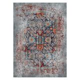 Bazaarforum Pamuk Dokuma Taban Kaymaz Tüy Dökmeyen Vintage Halı Salon Halısı Mutfak Halısı Koridor Halısı, Kırmızı, 200 x 290cm, GR-350-26
