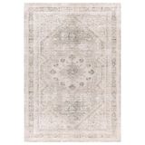 Bazaarforum Pamuk Dokuma Taban Kaymaz Tüy Dökmeyen Vintage Halı Salon Halısı Mutfak Halısı Koridor Halısı, Krem, 80 x 150cm, KM-708-3