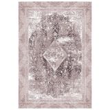 Bazaarforum Pamuk Dokuma Taban Kaymaz Tüy Dökmeyen Vintage Halı Salon Halısı Mutfak Halısı Koridor Halısı, Pembe, 80 x 500cm, KM-602-10