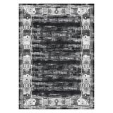 Bazaarforum Pamuk Dokuma Taban Kaymaz Tüy Dökmeyen Vintage Halı Salon Halısı Mutfak Halısı Koridor Halısı, Siyah, 200 x 290cm, GR-224-26