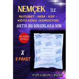 Bazalara Nemçek Nem Alıcı Tutucu Rutubet Giderici Önleyici Korozyon Koku Giderici 1000 Gr 5 Paket