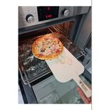 Bazalt Fırın Taşı 30X40cm Ve Ahşap Kürek - Mangal, Barbekü, Pişirme Taşı