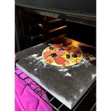 Bazalt Pizza, Fırın Taşı, Ekmek, Mangal Taşı 30×30 cm – Doğal Bazalt Pişirme Taşı