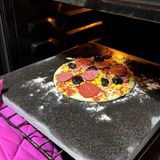 Bazalt Pizza, Fırın Taşı, Ekmek, Mangal Taşı 30×35 cm – Doğal Bazalt Pişirme Taşı
